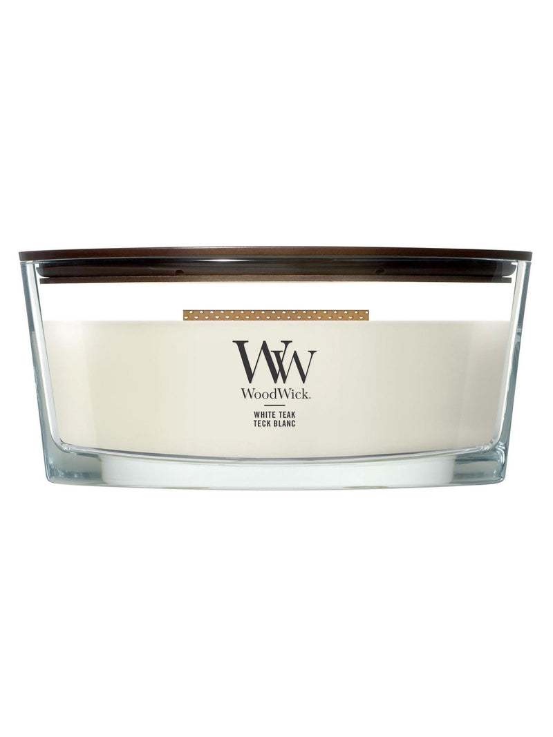 Woodwick White Teak candle 9cm (British brand)