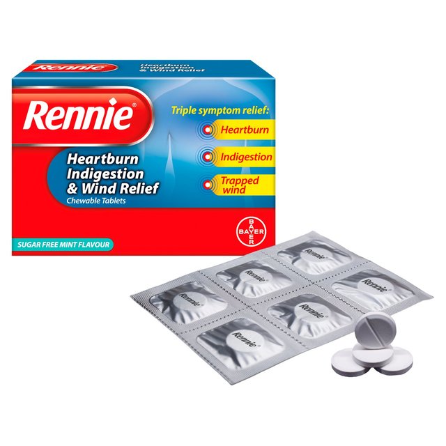 Rennie Heartburn Indigestion & Wind Relief Tablets   24 per pack GOODS M&S   