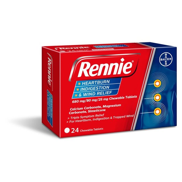 Rennie Heartburn Indigestion & Wind Relief Tablets   24 per pack GOODS M&S   