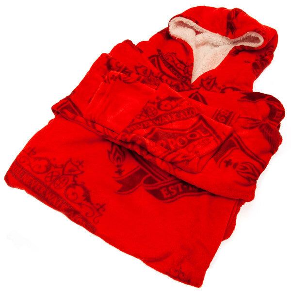 Liverpool FC Kids Fleece Long-Sleeved Hoodie Blanket GOODS Superdrug   