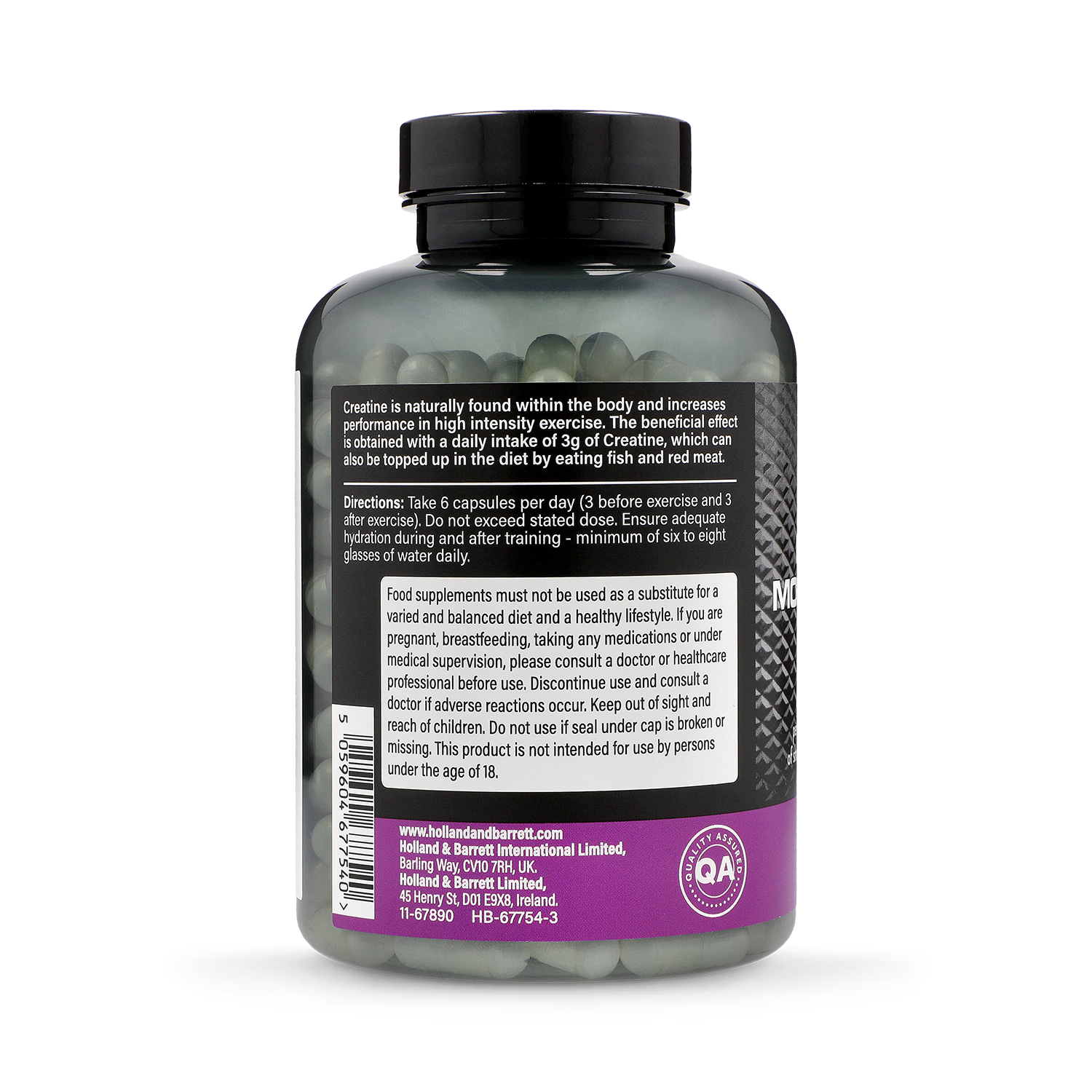Creatine Monohydrate Capsules 700mg, 240 Count