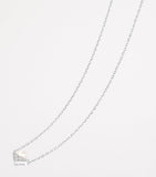 Chaumet white gold pearl and diamond pendant necklace, UK version