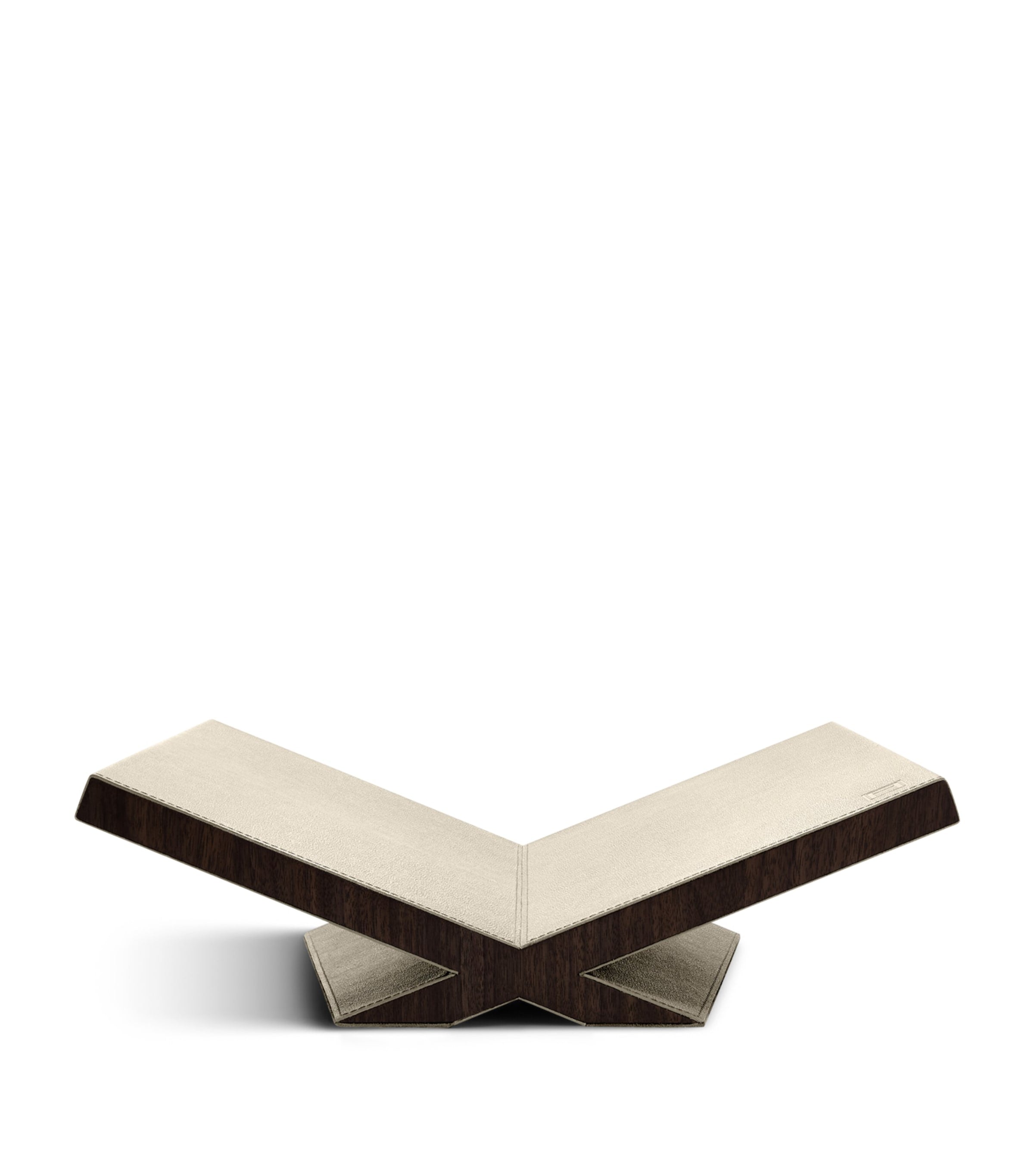 Assouline walnut leather classic culture bookstand - British product