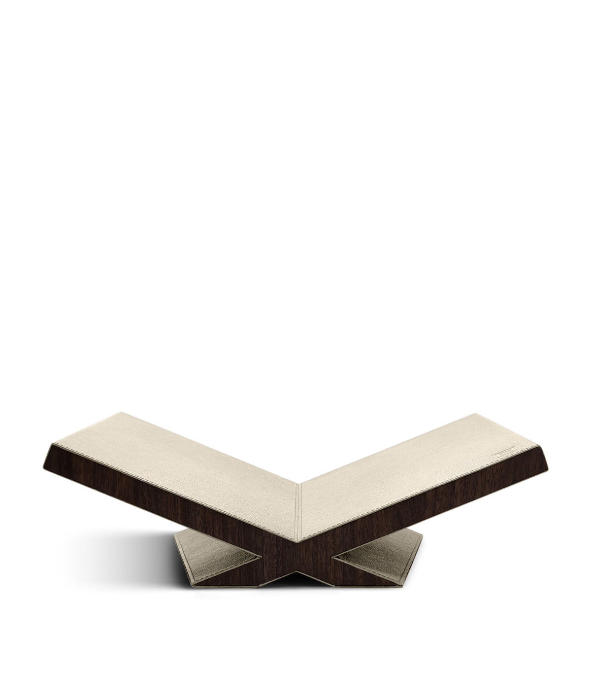 Assouline walnut leather classic culture bookstand - British product
