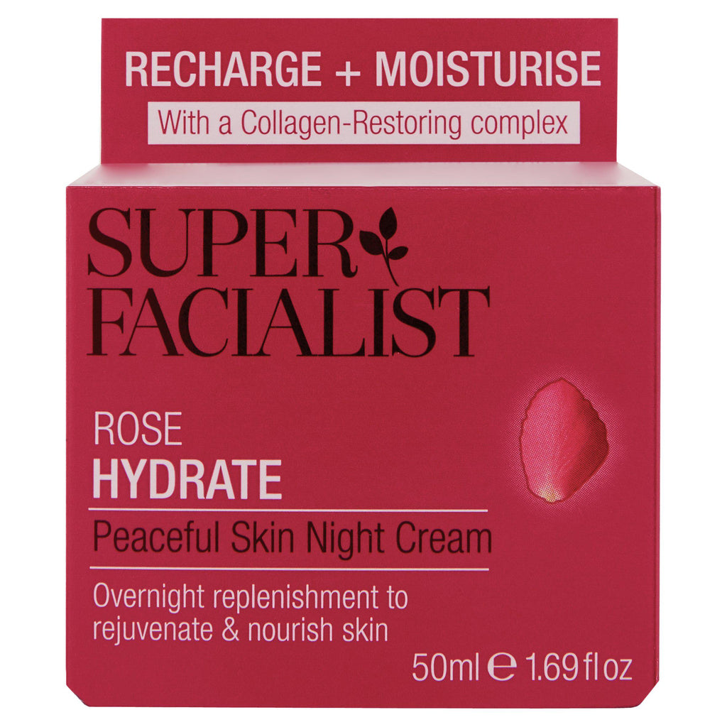 Super Facialist Rose Hydrate Peaceful Skin Night Cream 50ml