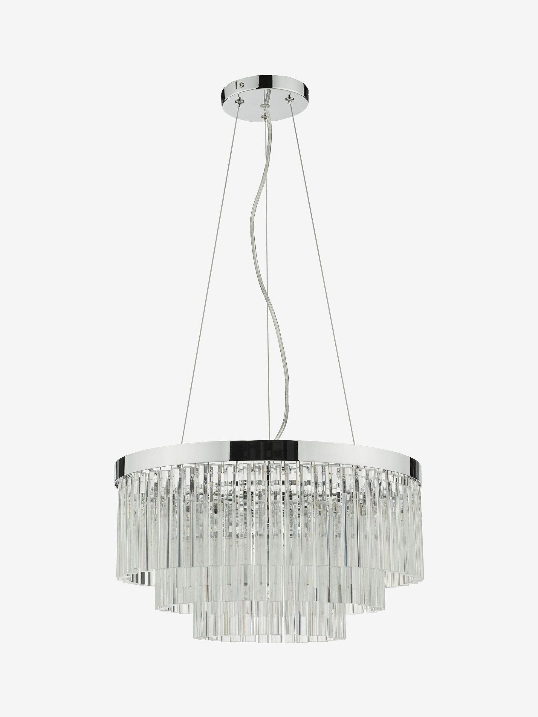 Dar Lighting Giovana five-light chandelier (British brand)