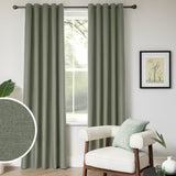 Habitat blackout eyelet curtains green 117x137cm, imported from the UK