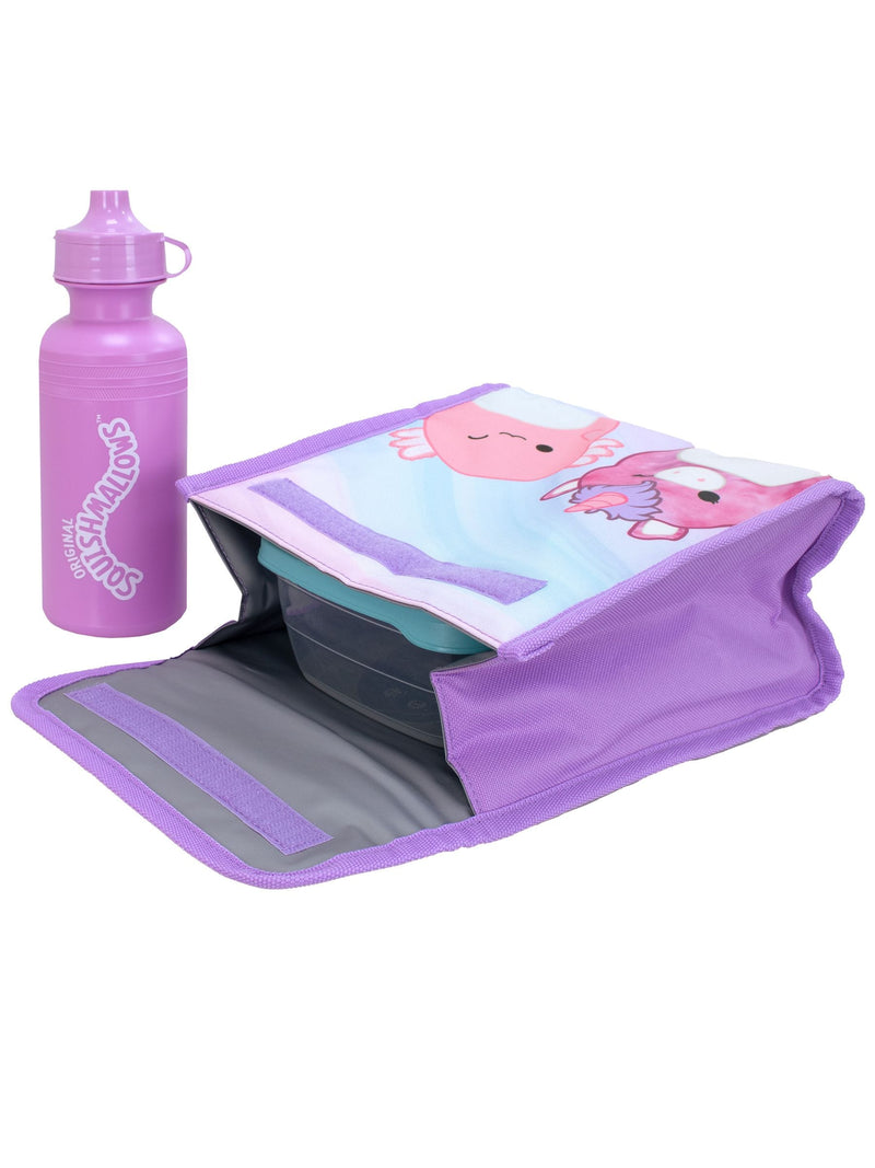 Squishmallows purple 4-piece backpack set - British product