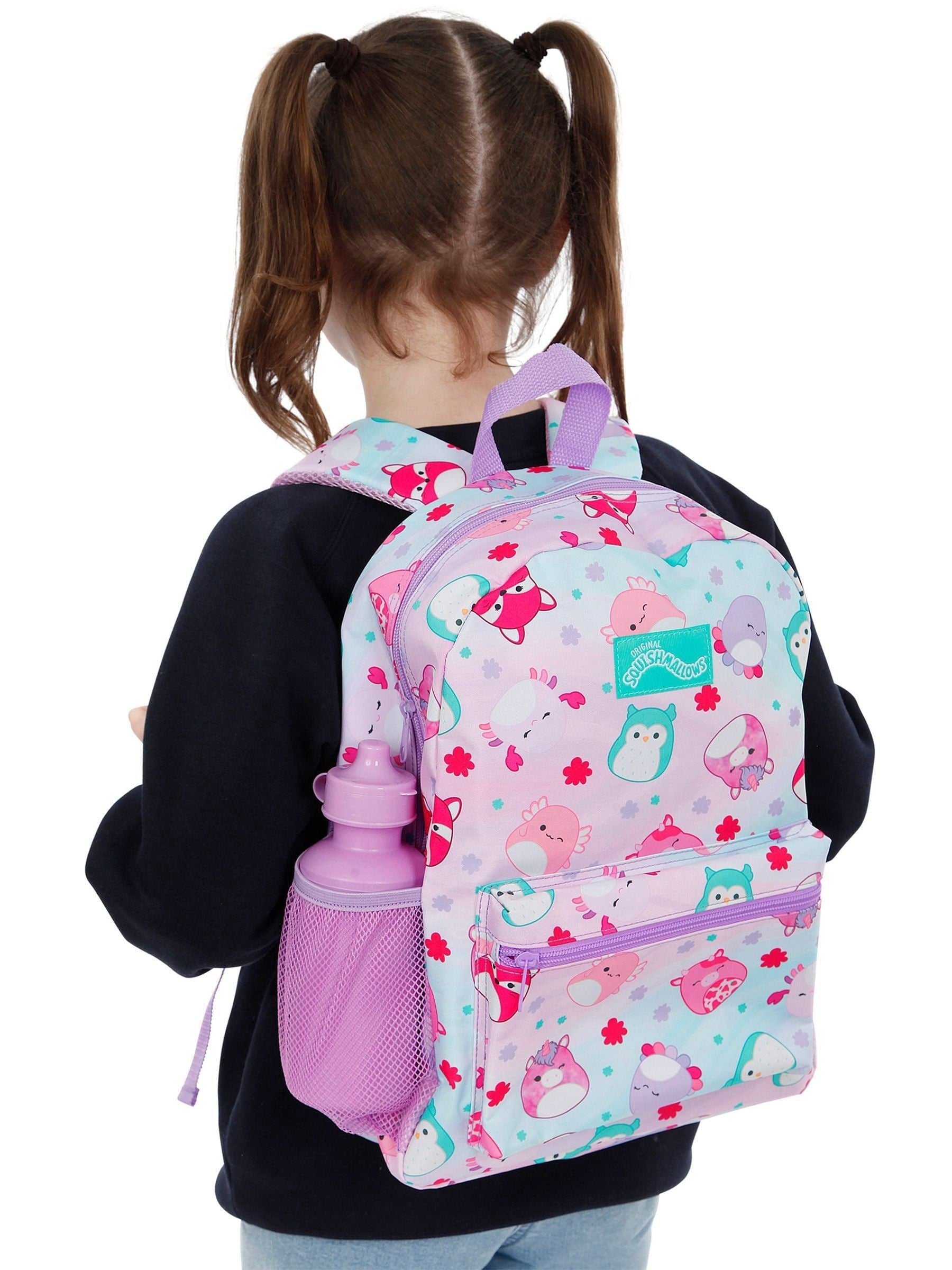 Squishmallows purple 4-piece backpack set - British product