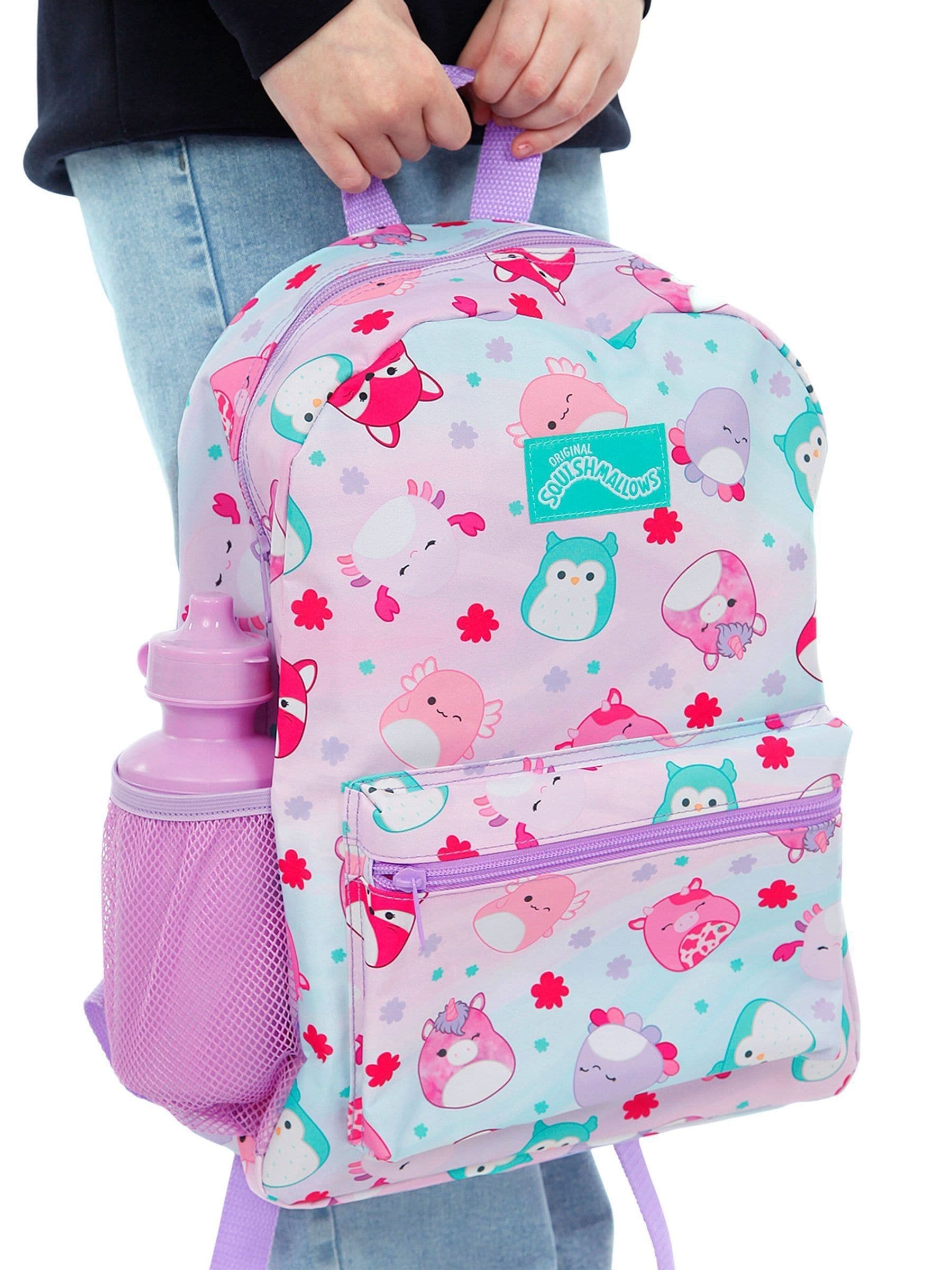 Squishmallows purple 4-piece backpack set - British product