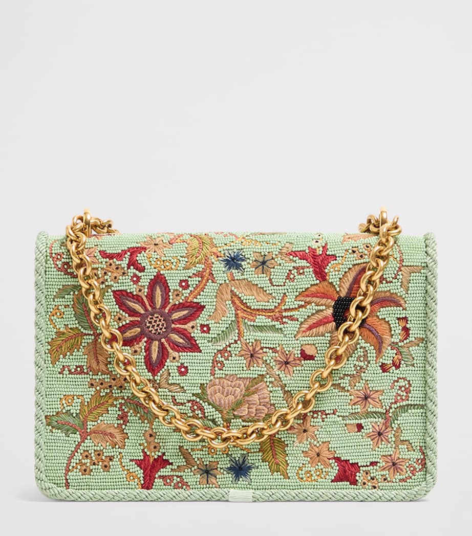 Valentino Garavani Vain shoulder bag 16x24cm floral embroidery (British brand)