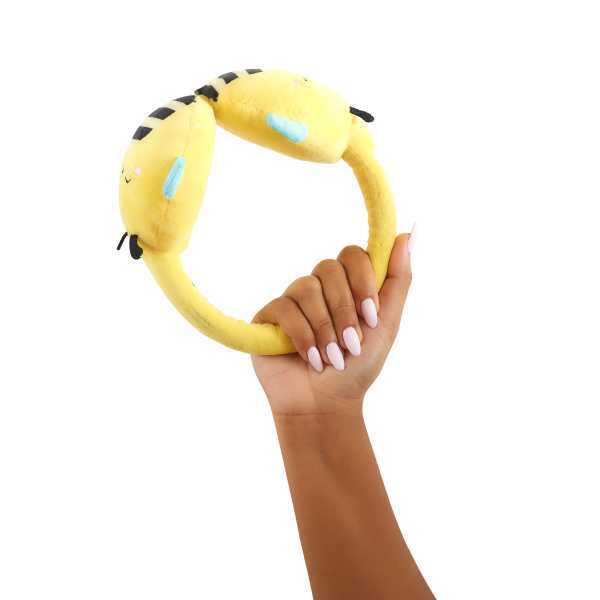 Lazerbuilt Squishmallows Sunny plush Bluetooth headphones, imported from the UK