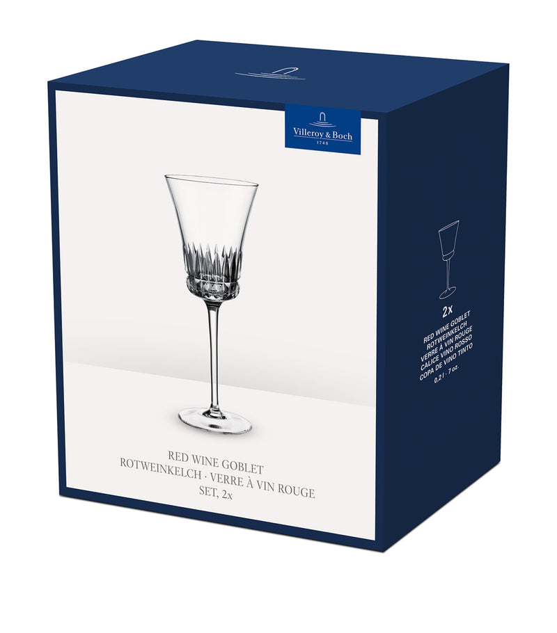 Villeroy & Boch red wine goblets set of 2 200ml (British brand)