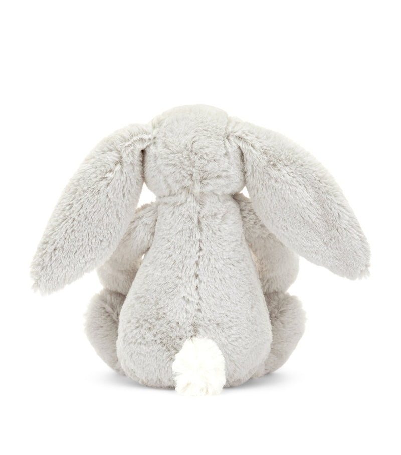 Jellycat Little Blossom Silver Bunny Bloom 18cm soft toy, imported from the UK