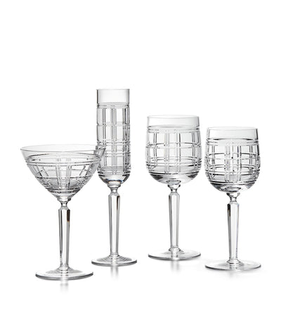 Harrods Plaid Design Crystal Champagne Flute, 25.5cm Height- Buy online at McGrocer