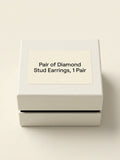 Cartier d'Amour 18ct white gold diamond stud earrings 0.09ct, UK version