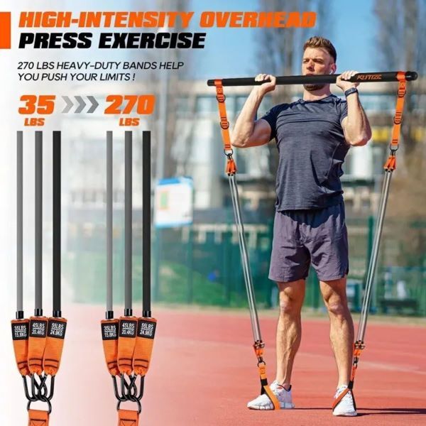 Leaper Complete Pilates Bar and Resistance Band Set (British brand)