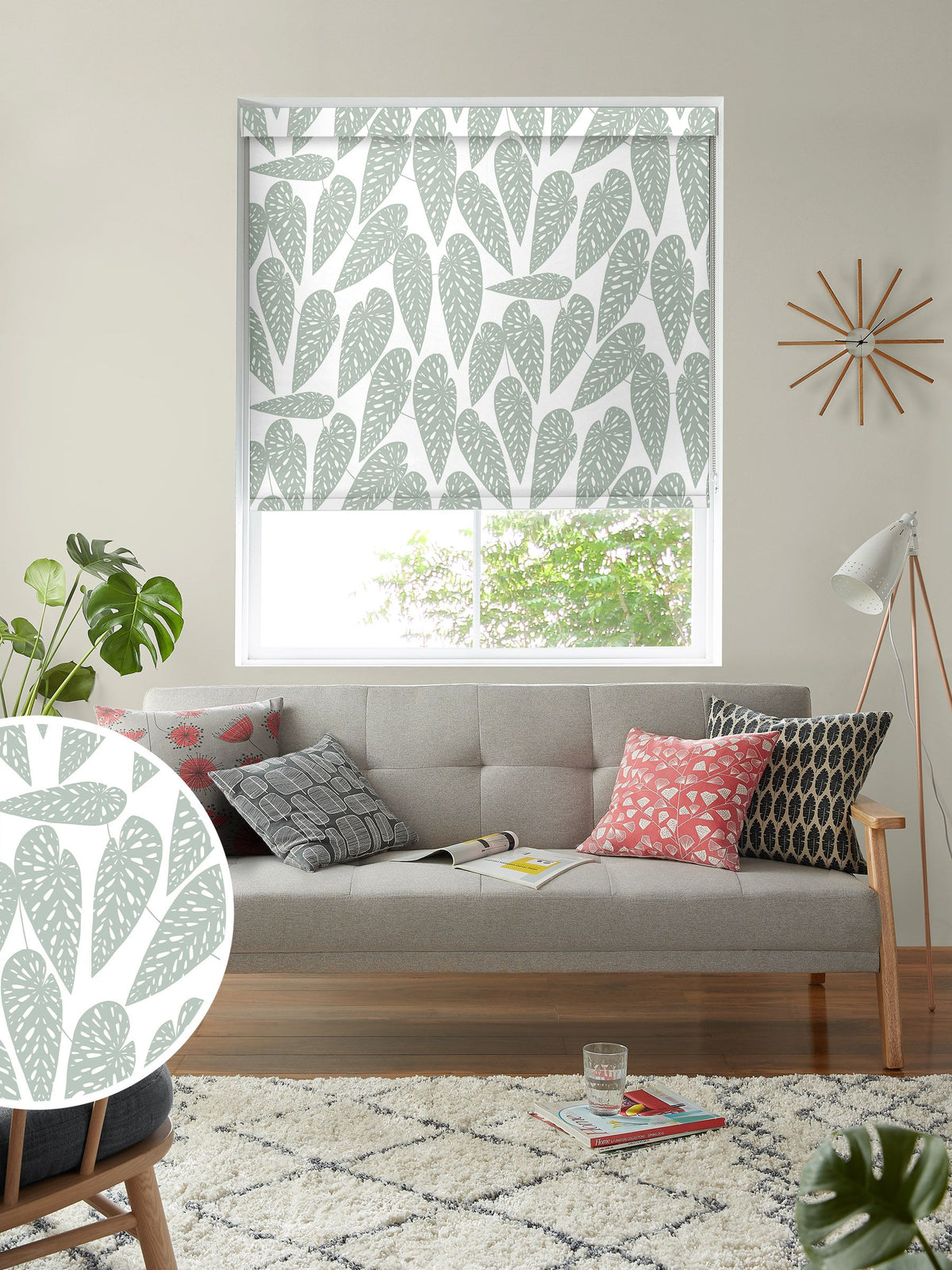 MissPrint Shaded Tropics roller blinds, imported from the UK