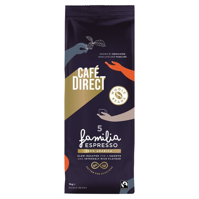 Cafedirect Fairtrade Arabica Espresso Whole Beans   1kg GOODS M&S   