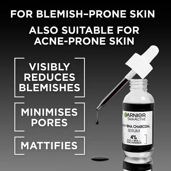 Garnier AHA BHA Niacinamide serum 30ml, UK version