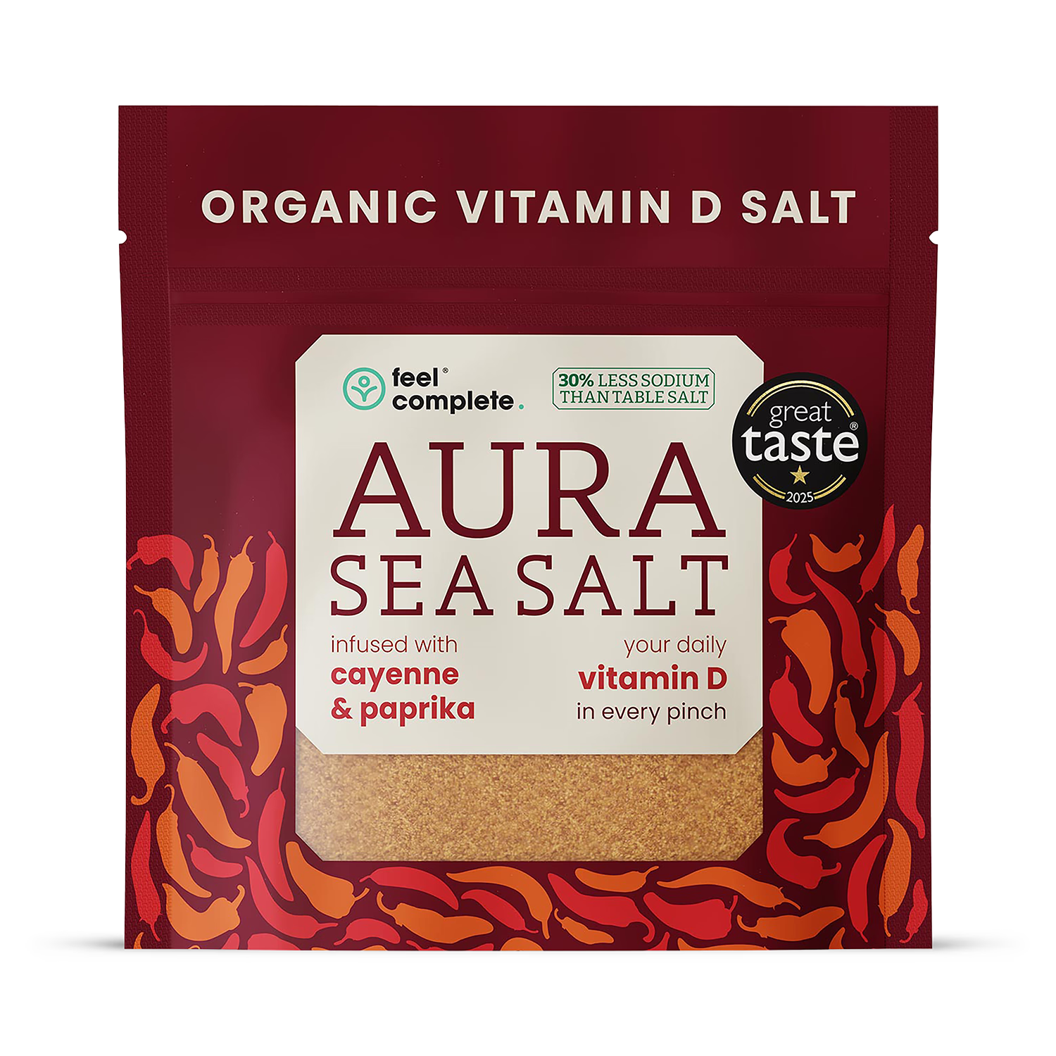 Feel Complete organic salt Cayenne Paprika 80g imported from the UK