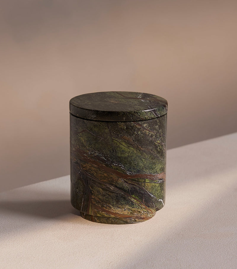 Soho Home Marble Vessel Leather & Oud Candle 250g (British brand)