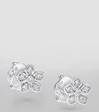 Graff white gold and diamond wild flower stud earrings, UK version