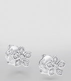 Graff white gold and diamond wild flower stud earrings, UK version