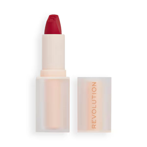 Revolution Lip Allure Soft Satin Lipstick Material Girl Wine, imported from the UK