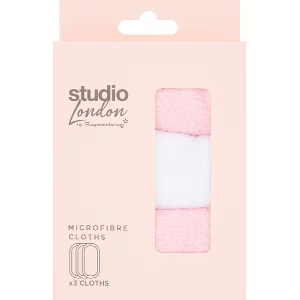 Superdrug Studio Microfibre Cloths 3pk (British brand)