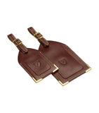 Aspinal of London leather luggage tags set of 2 - British product