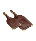 Aspinal of London leather luggage tags set of 2 - British product