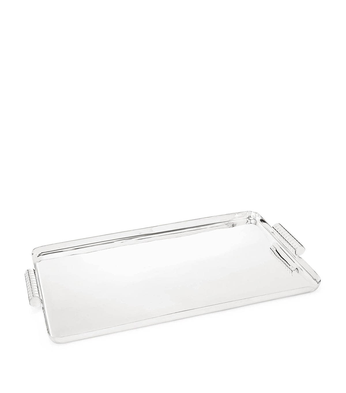 Ralph Lauren Home silver-plated Montgomery tray 61.5cm x 35.5cm, imported from the UK