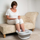 Lifemax foldaway foot spa with vibration massage, imported from the UK
