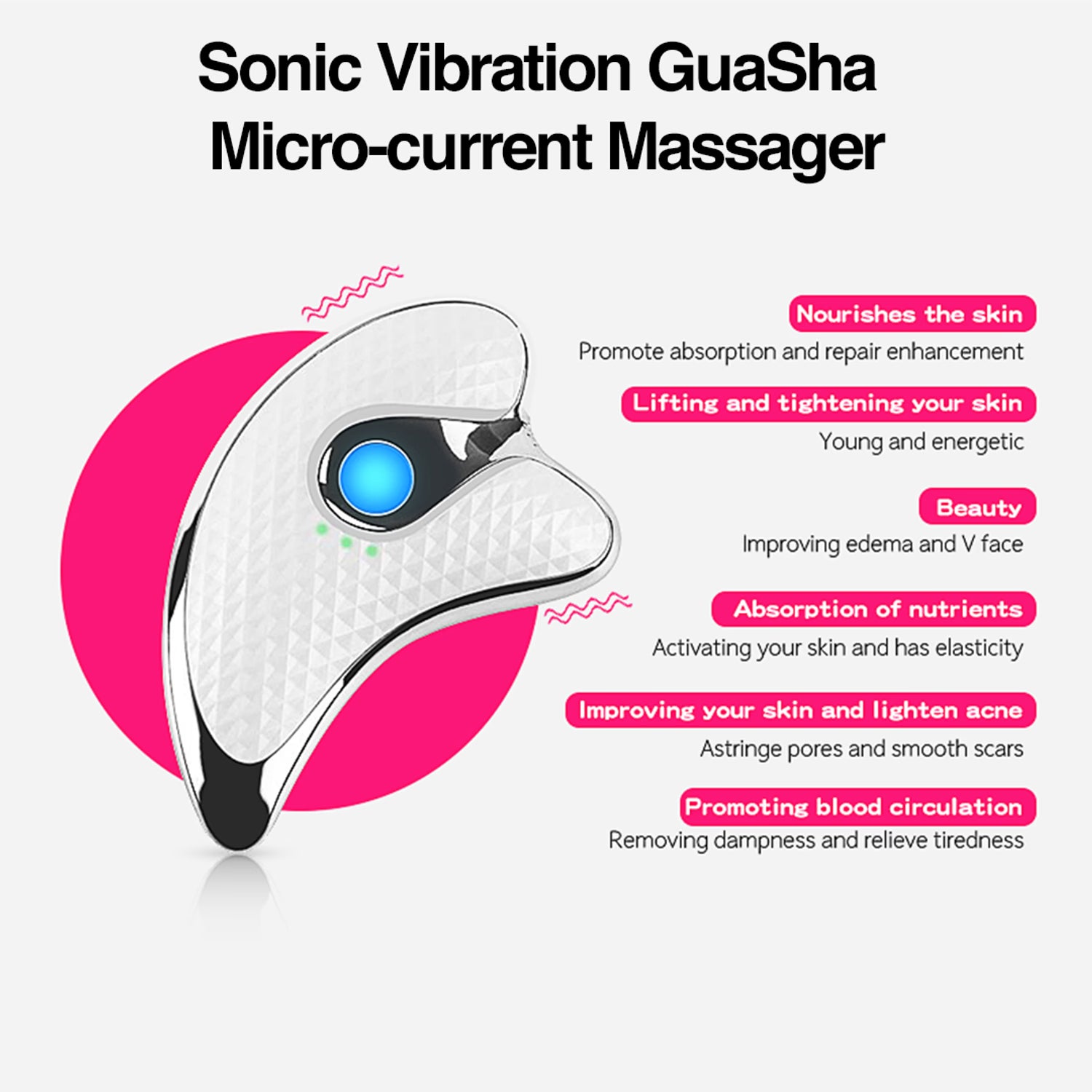 Erth Skin London sonic vibration GuaSha face massager - British product