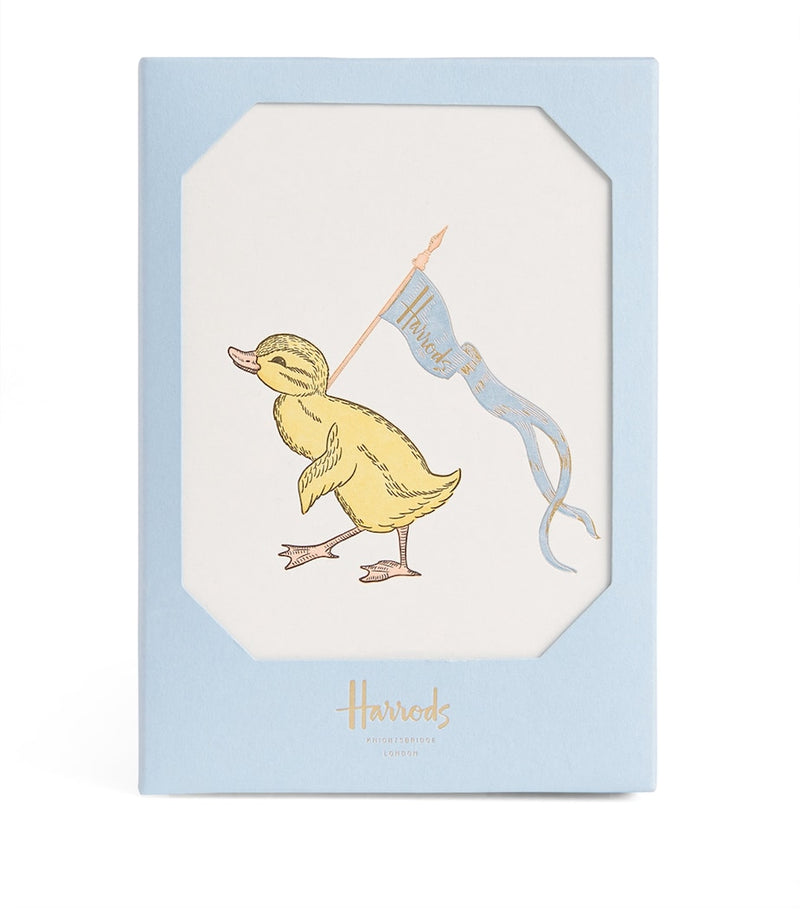 Harrods duck notelet cards and envelopes set of 5, UK version