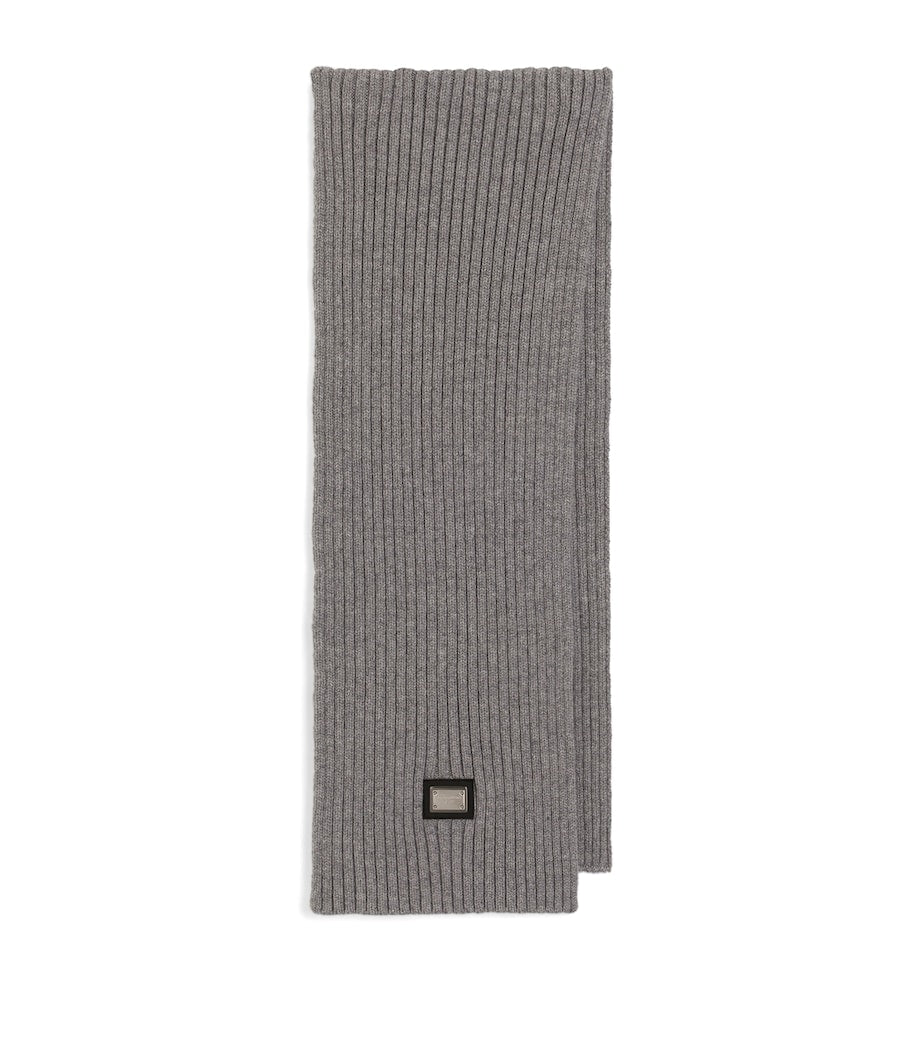 Dolce&Gabbana kids wool-cashmere ribbed scarf (British brand)