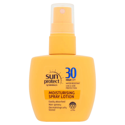Sun Protect Moisturising Sun Spray SPF30 75ml face & body skincare Sainsburys   