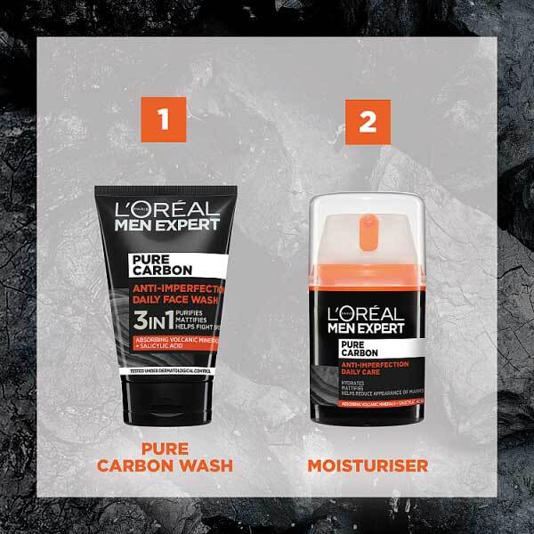 L'Oreal Paris Men Expert Pure Carbon 3 In 1 Face Wash 100ml