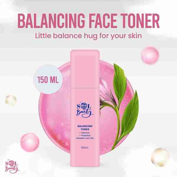 Sol Beauty balancing face toner 150ml, imported from the UK