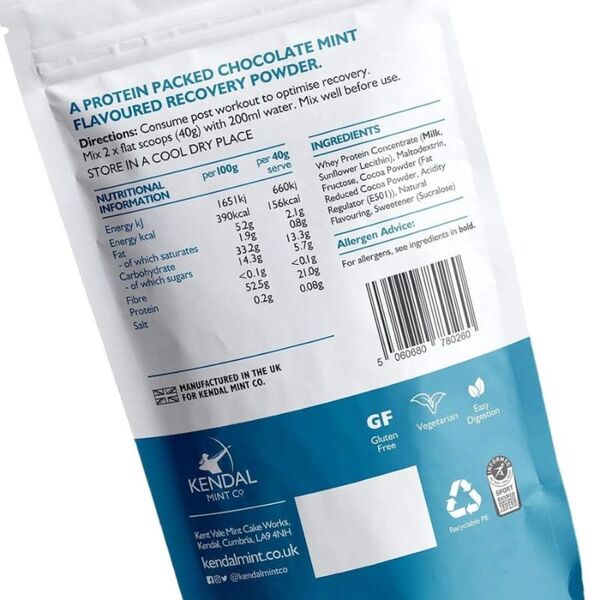 KMC Pro Mix whey protein chocolate mint 720g, UK version