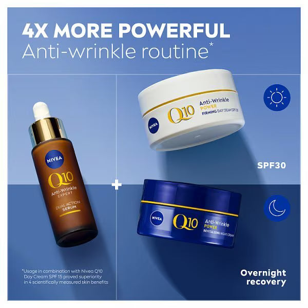 NIVEA Q10 Anti-Wrinkle Serum Face Serum 30ml, imported from the UK