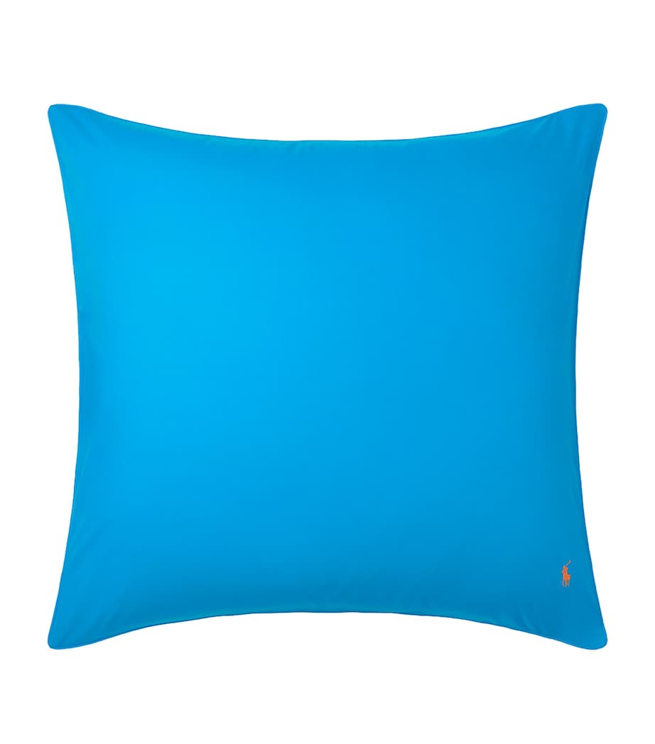 Ralph Lauren cotton Polo Player square pillowcase 65cm x 65cm, imported from the UK