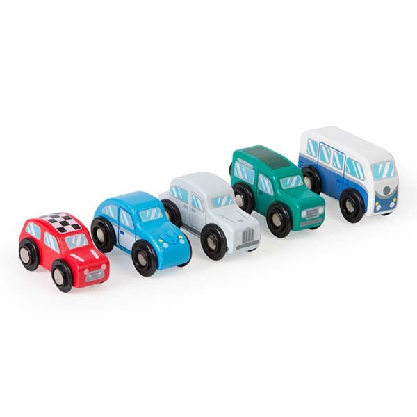 Tidlo Wooden Retro Vehicle Set