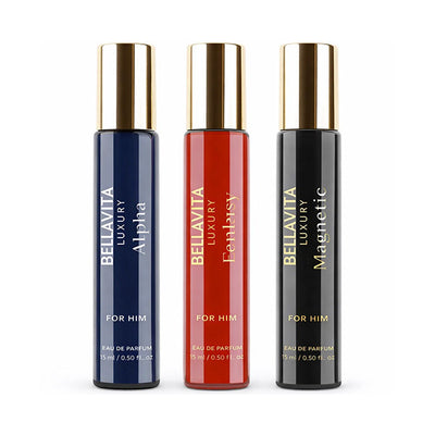 Superdrug Bellavita Luxury Mood Collection For Him Eau de Parfum 3 x 15ml- Buy online at McGrocer