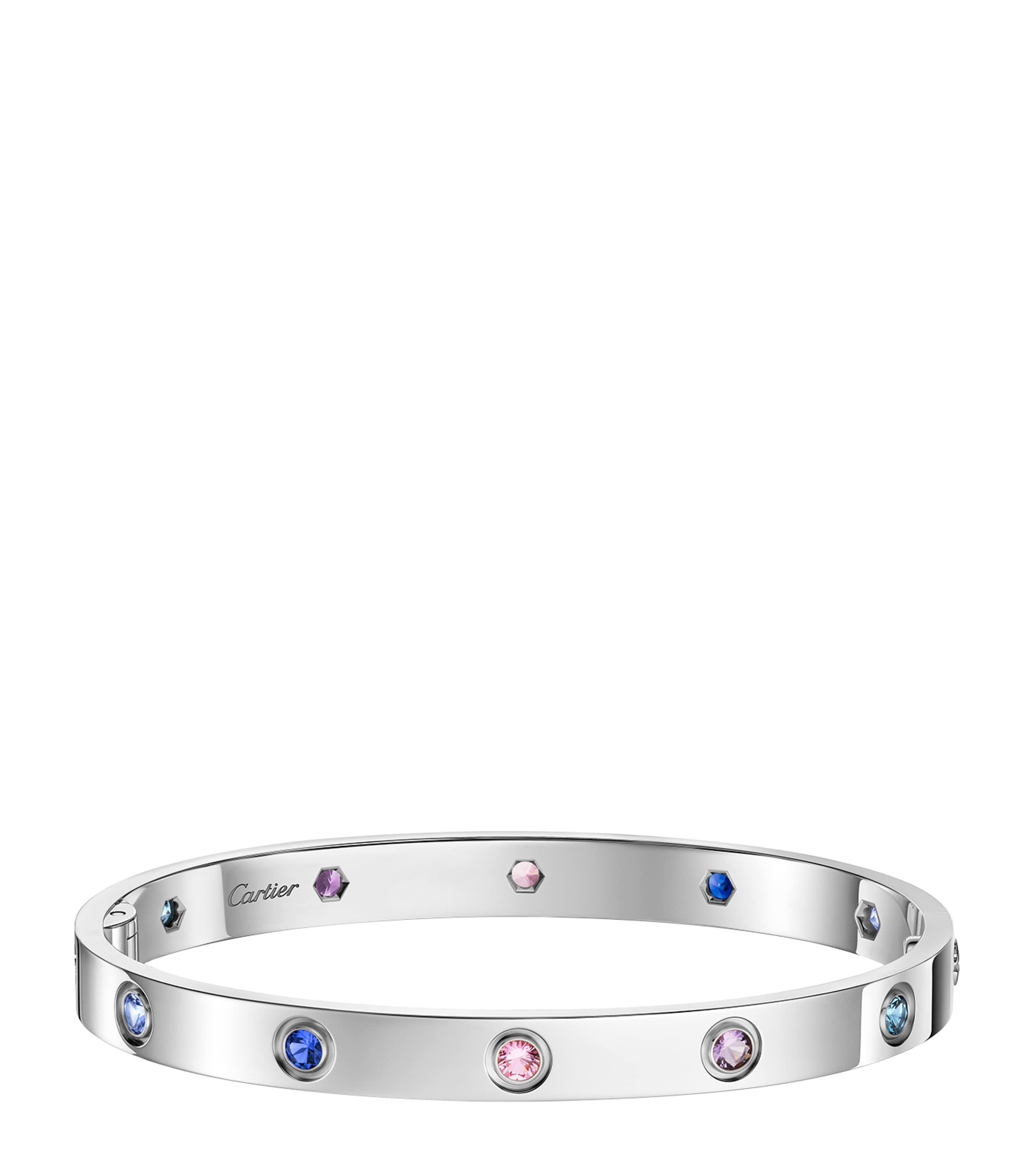 Cartier LOVE bracelet gemstone white gold (British brand)