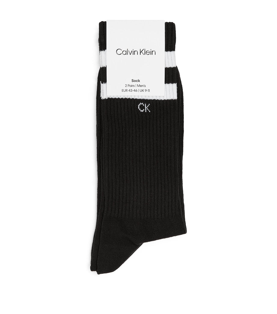 Calvin Klein crew stripe socks 2 pack, imported from the UK