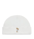 Paint My Dreams cotton beanie with embroidered 'I' and ice cream - British product