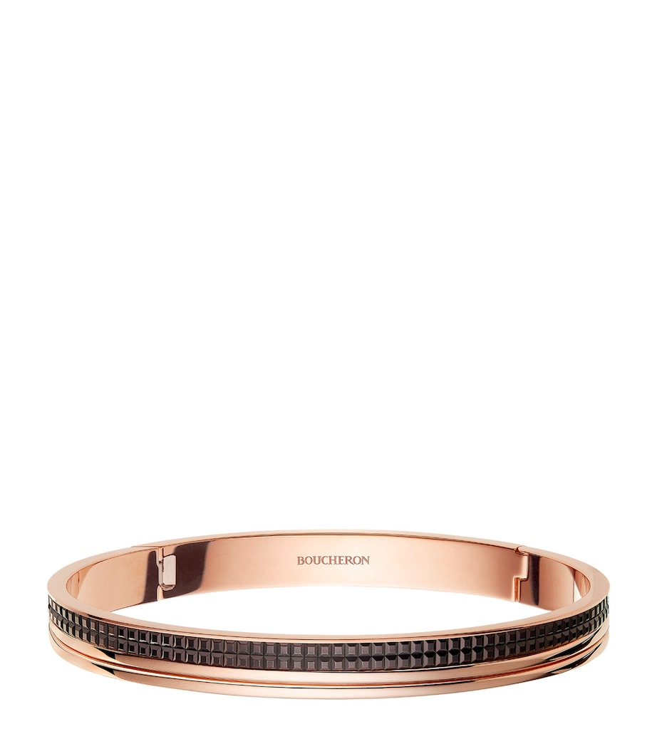 Boucheron Quatre Classique bangle yellow and rose gold - British product