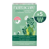 Natracare curved panty liners 5 x 30 pack, UK version